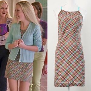 Extremely Rare 90s Vintage Cynthia Rowley Plaid Dress ASO Harmony in BTVS